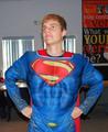 Luke Boyce in superman costume
