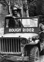Roosevelt riding his personal Rough Rider jeep
