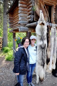 Rhonda and Tori in Fairbanks, Alaska